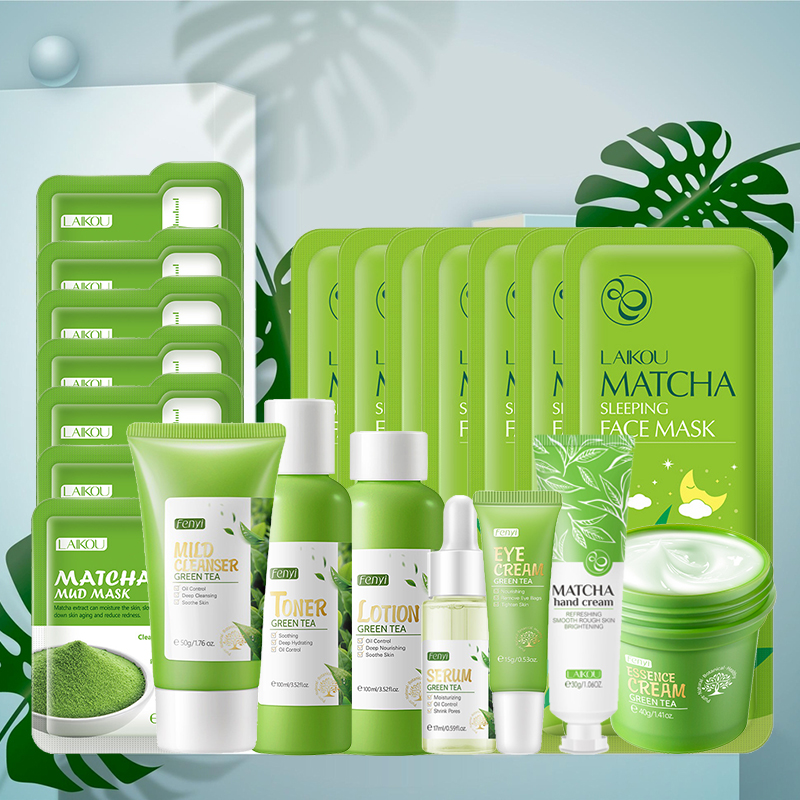 Green Tea Skin Care Kit Korean - Beauty Makeup Kit ulasan dan harga