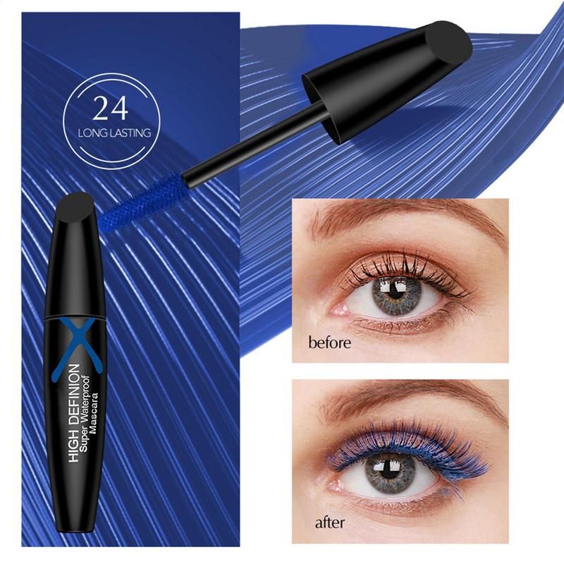 Blue Mascara for Eyelashes Vol - Waterproof Mascara Wand ulasan dan harga