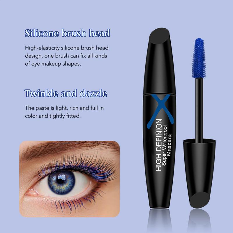 Blue Mascara for Eyelashes Vol - Waterproof Mascara Wand ulasan dan harga