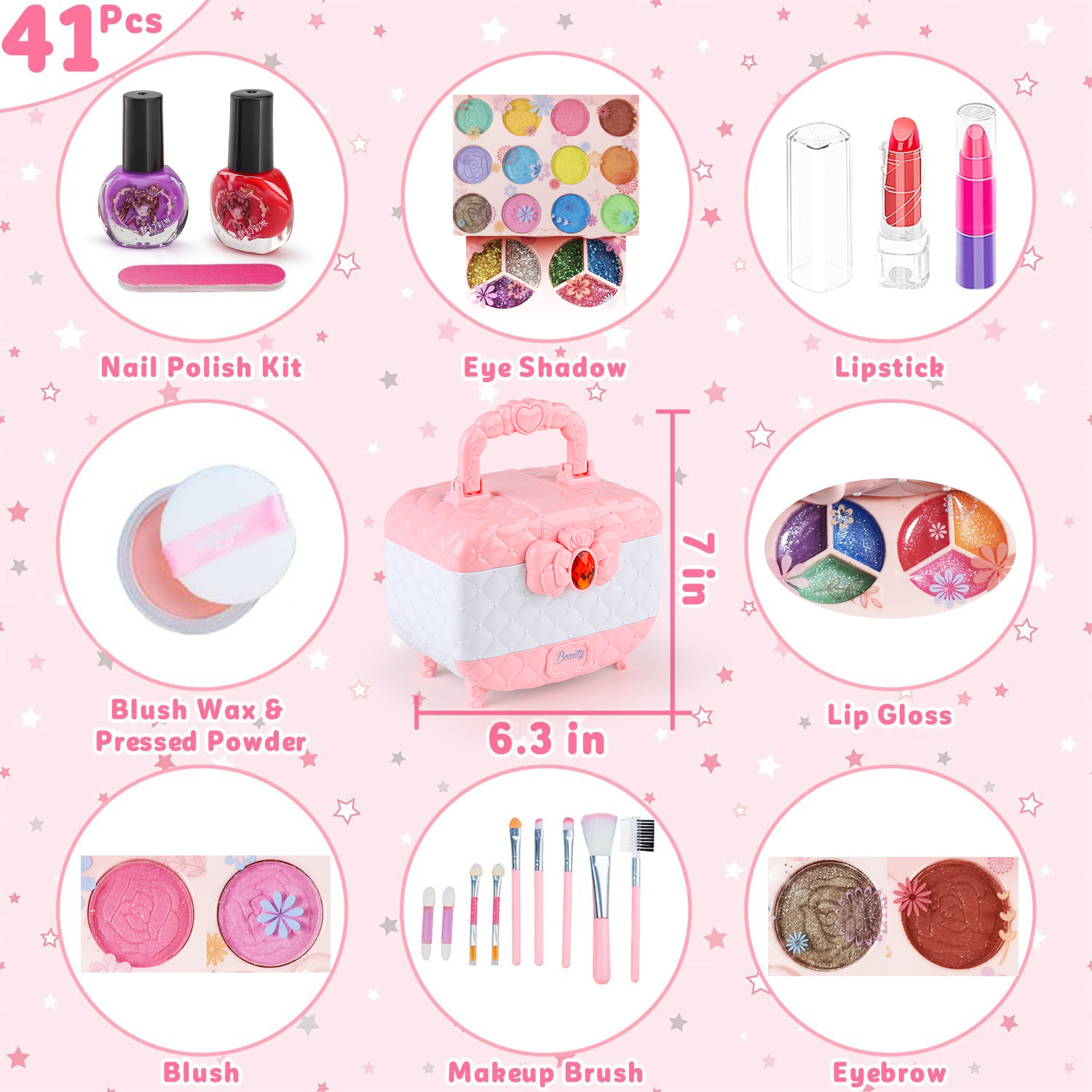 Kids Makeup Toy Kit for Girls, - Beauty Makeup Kit For Girls ulasan dan harga