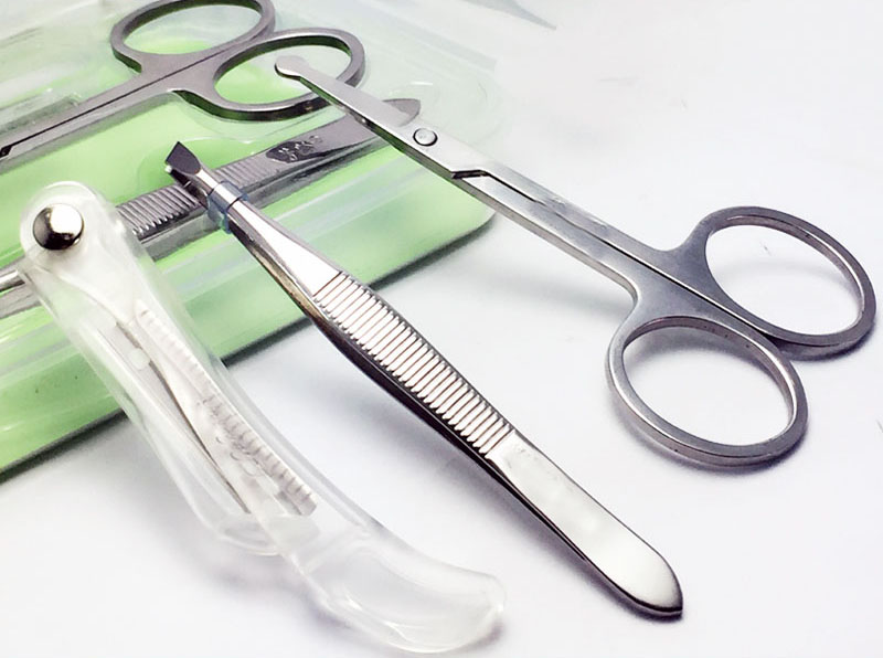 Eyebrow Tweezer Scissors Clip  - Beauty Makeup Sale ulasan dan harga