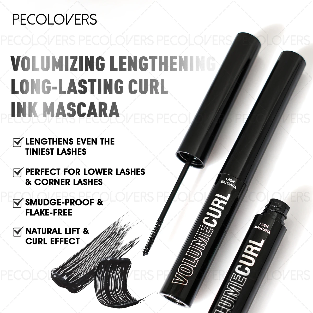 1PC [Gifts for Girls]  Black M - Waterproof Mascara Wand ulasan dan harga