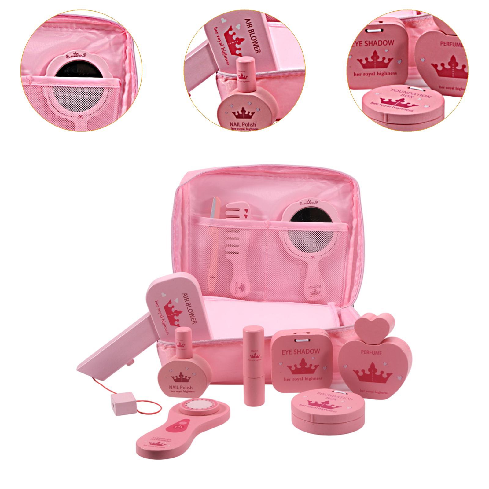 10x Pretend Makeup Kits Wood B - Beauty Makeup Kit For Girls ulasan dan harga
