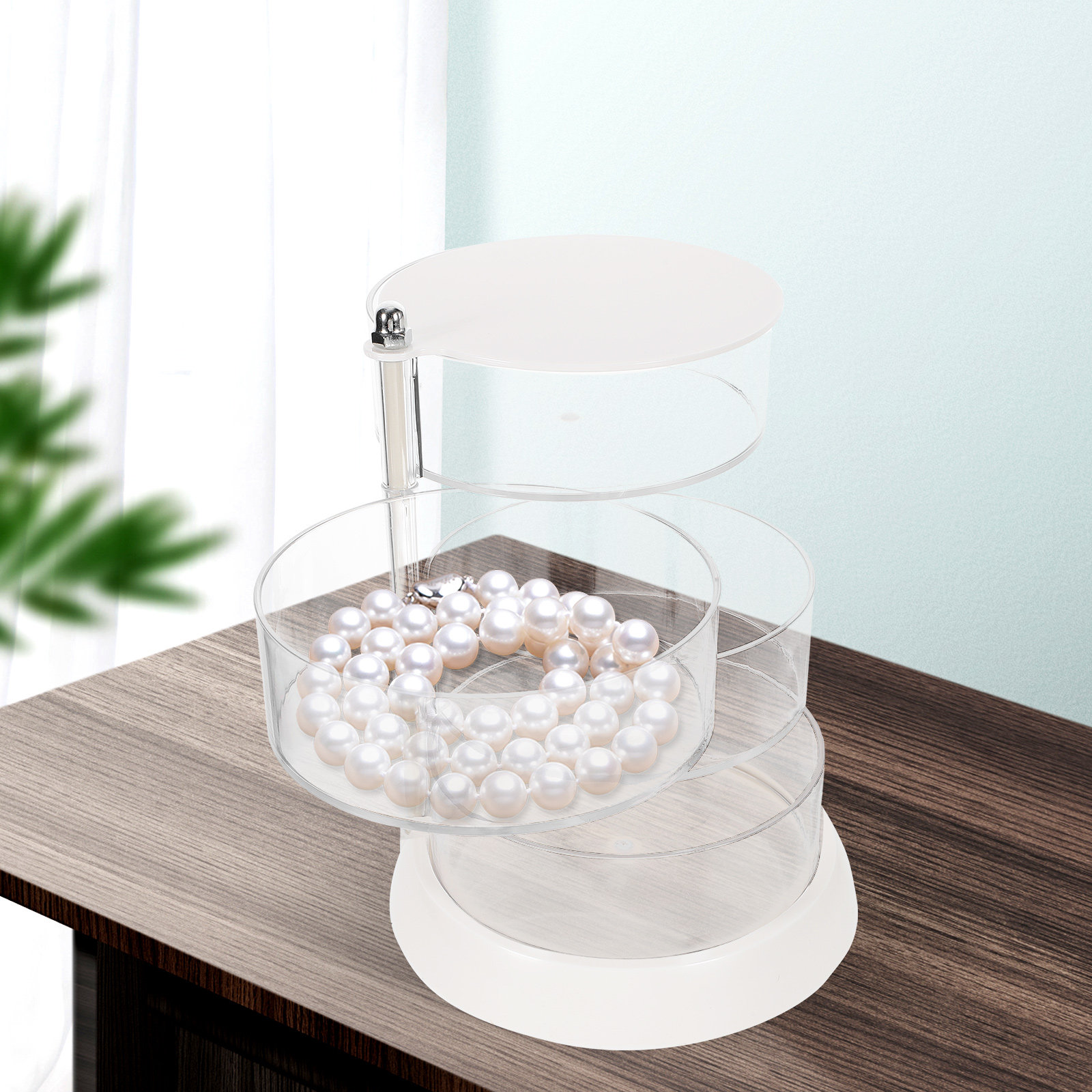 4-Tier Rotating Makeup Organiz - Beauty Makeup Box ulasan dan harga