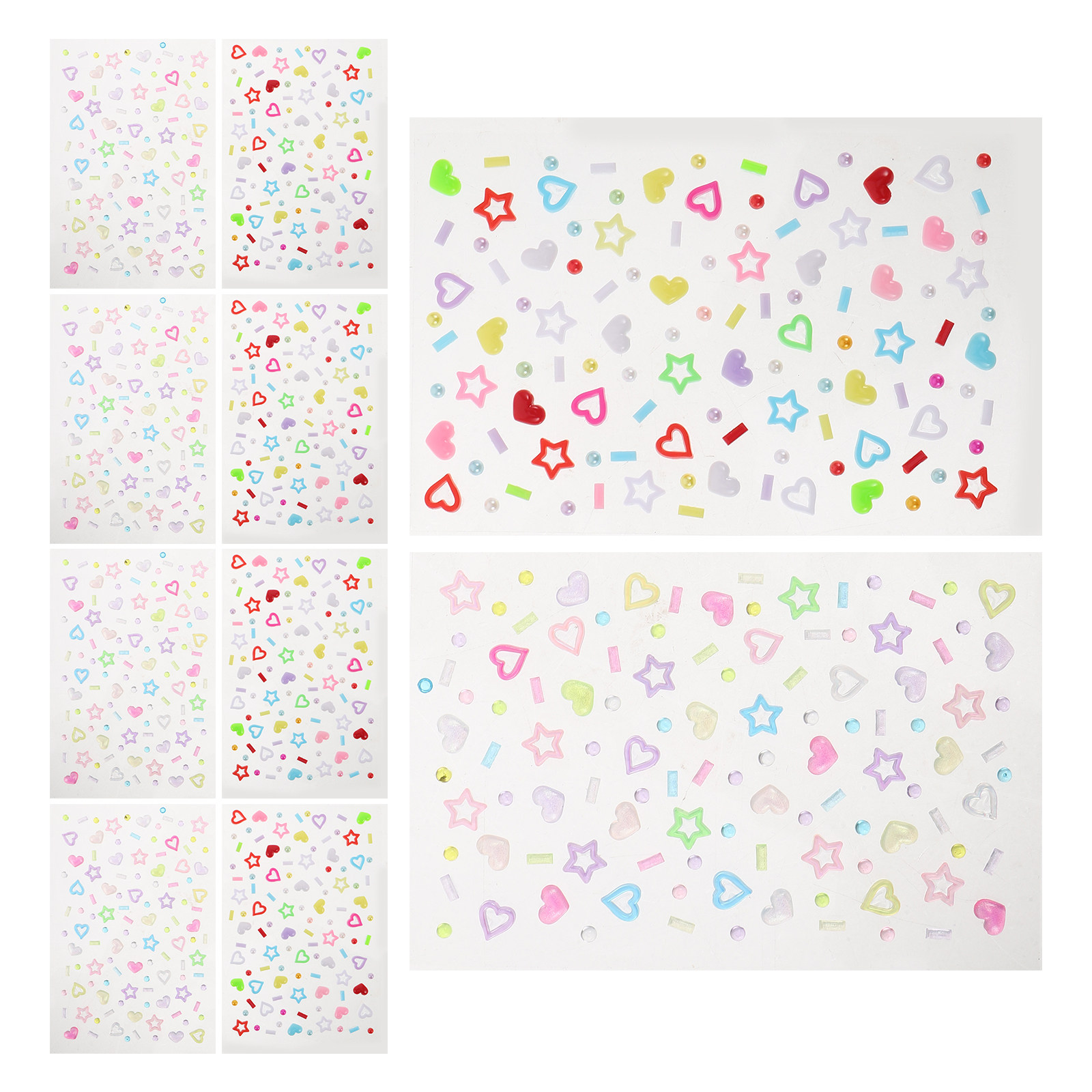 10Sheets Face Rhinestones Stic - Beauty Of Makeup ulasan dan harga